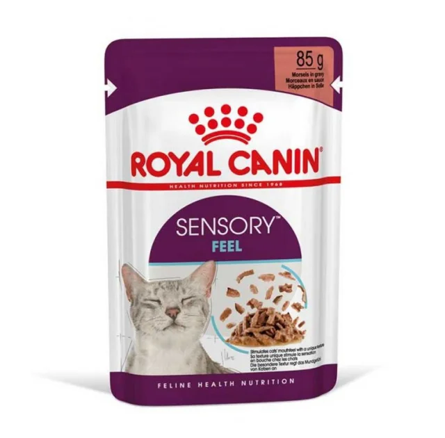 Влажный корм Royal Canin Sensory Feel Gravy для привередливых кошек, кусочки в соусе, 85 г