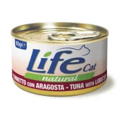 Консерва LifeCat Tuna With Lobster для кошек от 6 месяцев, с тунцом и омарами, 85 г