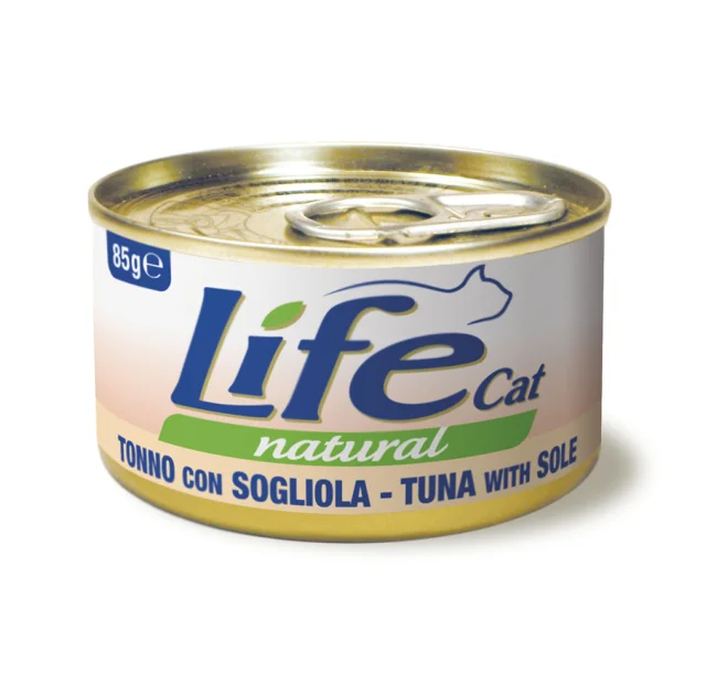 Консерва LifeCat Tuna With With Sole для котів від 6 місяців, з тунцем та камбалой, 85 г
