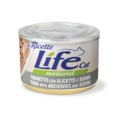 Консерва LifeCat Tuna With Anchovies And Surimi для кошек от 6 месяцев, тунец с анчоусами и крабами, 150 г