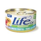 Консерва LifeCat Tuna With Fruit Mix для кошек от 6 месяцев, с тунцом и фруктовым миксом, 150 г