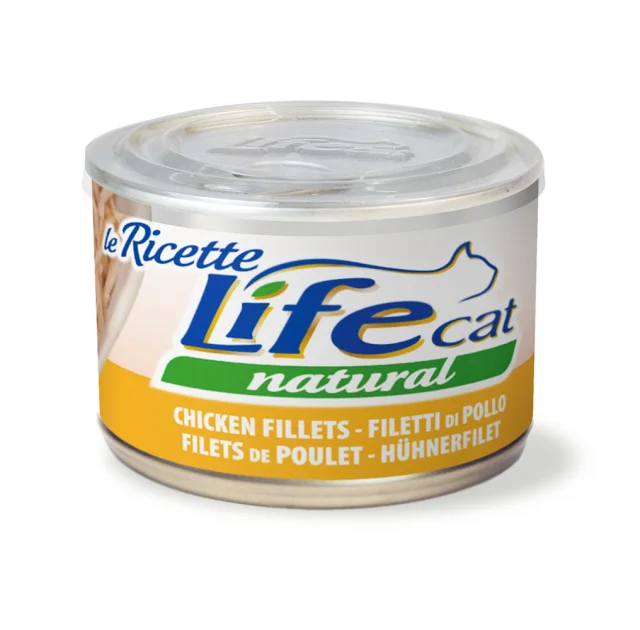 Консерва LifeCat Chicken для котів від 6 місяців, з курячим філе, 150 г
