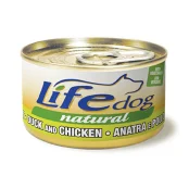 Консерва LifeDog Duck And Chicken для собак от 6 месяцев, утка с курятиной и овощами, 90 г