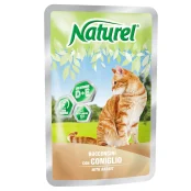 Вологий корм Naturel Rabbit Chunks In Sause для котів від 6 місяців, з шматочками кролятини у соусі, 100 г