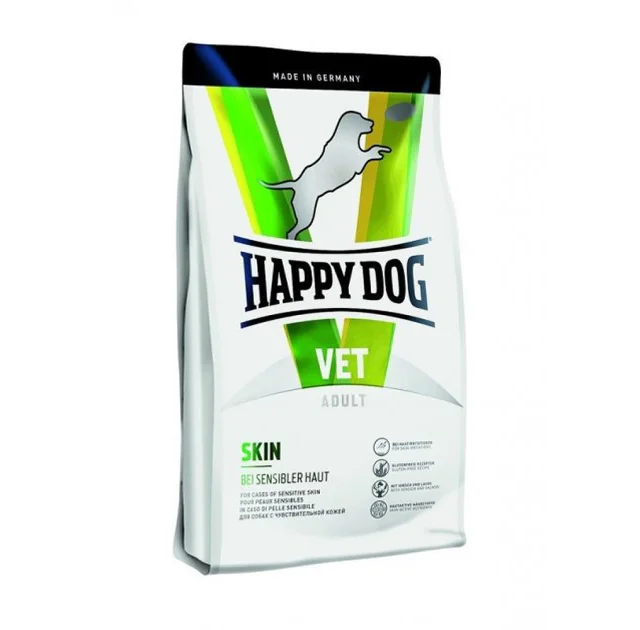 Сухой корм Happy Dog VET Diet Skin для взрослых собак с чувствительной кожей, 1 кг