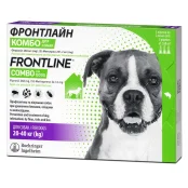 Краплі Boehringer Ingelheim Фронтлайн Комбо Спот Он від бліх і кліщів для собак, 20-40 кг, ціна за 1 піпетку