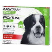 Краплі Boehringer Ingelheim Фронтлайн Комбо Спот Он від бліх і кліщів для собак, 40-60 кг, ціна за 1 піпетку