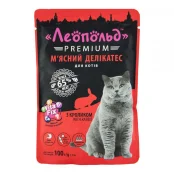 Влажный корм Леопольд Premium Мясной деликатес для кошек, с кроликом, 100 г(откл)
