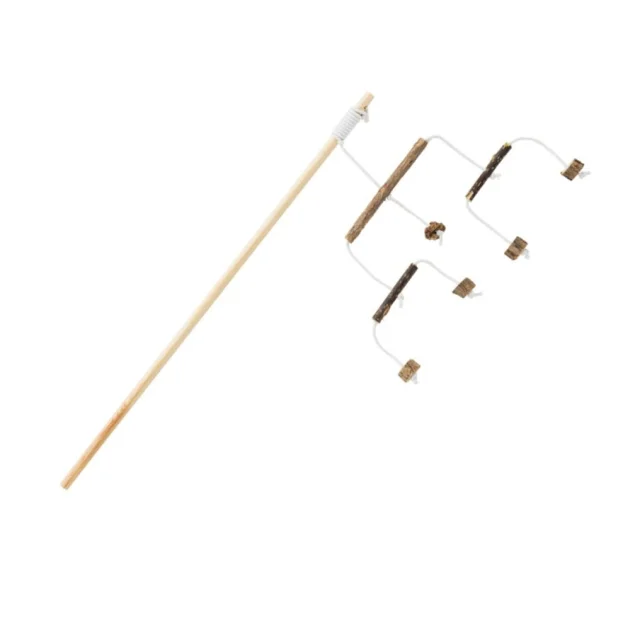 Игрушка Trixie Play Rod with Matatabi Sticks, удочка с палочками мататаби, для кошек, 50 см