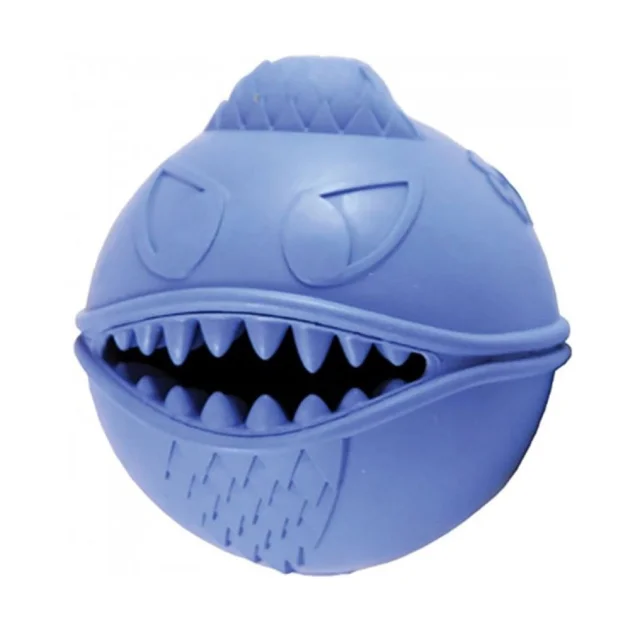 Іграшка Jolly Pets Monster-ball Монстр-м'ячик для собак, синій, 9 см