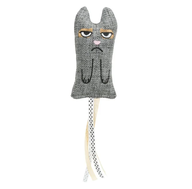 Игрушка Trixie кот с бахромой, XXL, ткань, 15 см