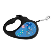 Поводок-рулетка Waudog R-leash для собак, рисунок "Рик и Морти 3", XS, до 12 кг, 3 м, лента, чёрный
