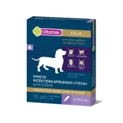 Краплі на холку Vitomax Gold інсектоакарицидні для собак вагою до 4 кг, 1 піпетка, 0.5 мл