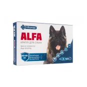Краплі Vitomax ALFA протипаразитарні, для собак вагою від 40 до 65 кг, 8 мл, 2 піпетки