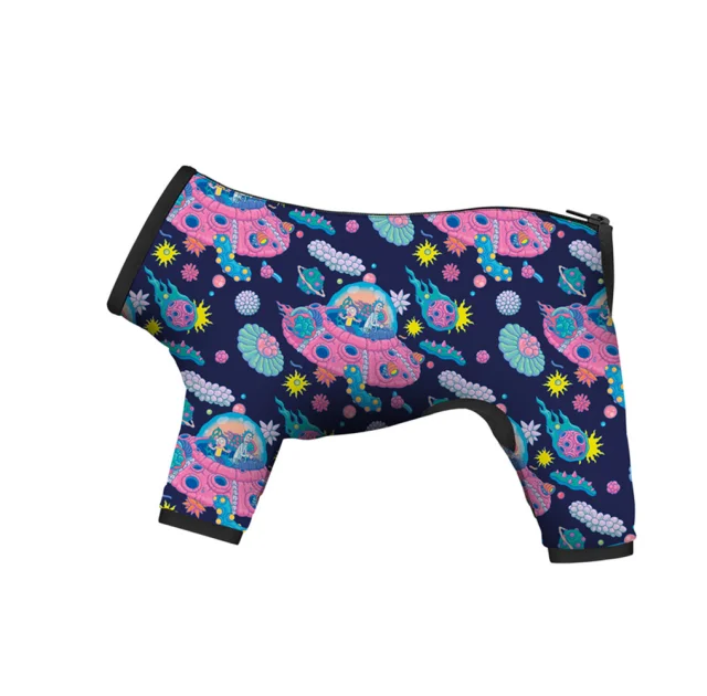 Дождевик Waudog Clothes для собак, рисунок "Рик и Морти 1", L50