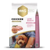 Сухий корм Amity Super Premium Adult Chicken для дорослих собак всіх порід, низькозерновий, з куркою, 14 кг