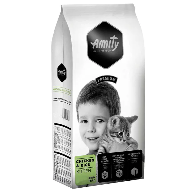 Сухий корм Amity Premium Chicken&Rice Kitten для кошенят, з куркою та рисом, 500 г