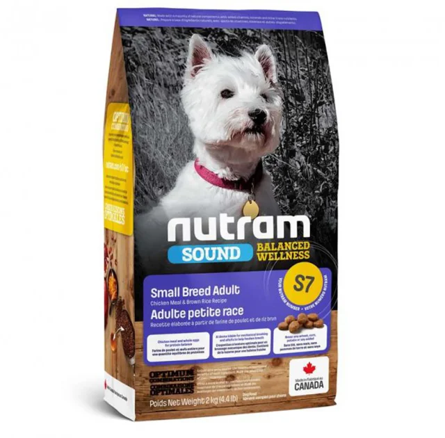 Сухой корм S7 Nutram Sound Balanced Wellness Adult для взрослых собак мелких пород, с курицей, 2 кг