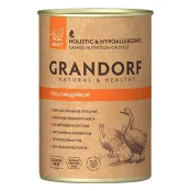 Консервы Grandorf Goose&Turkey для взрослых собак, с мясом гуся и индейки, 400 г