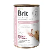 Консерви Brit VetDiets Dog Hypoallergenic для підтримки судин у собак, з лососем та горохом, 400 г