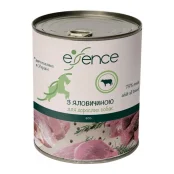 Вологий корм Essence для дорослих собак, з яловичиною, 800 г