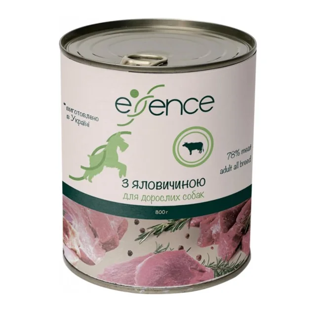 Влажный корм Essence для взрослых собак, с говядиной, 800 г