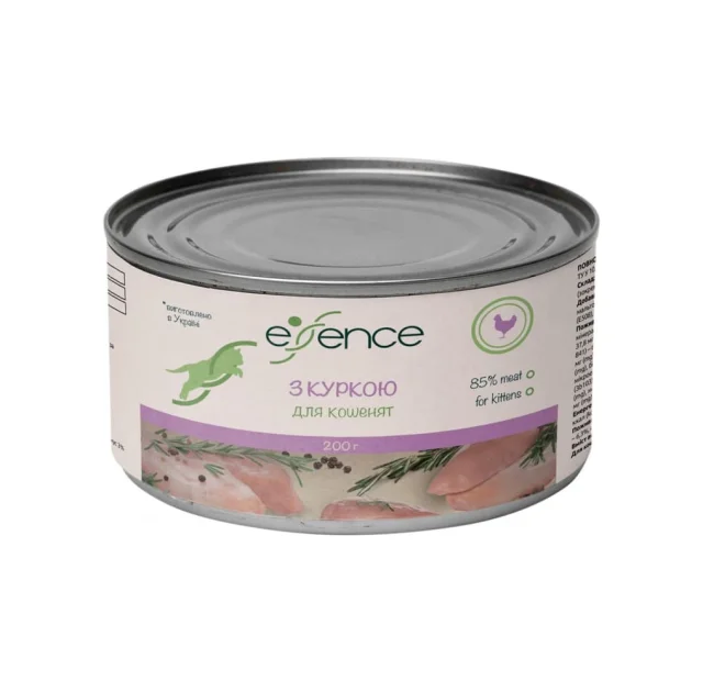 Влажный корм Essence для котят, с курицей, 200 г