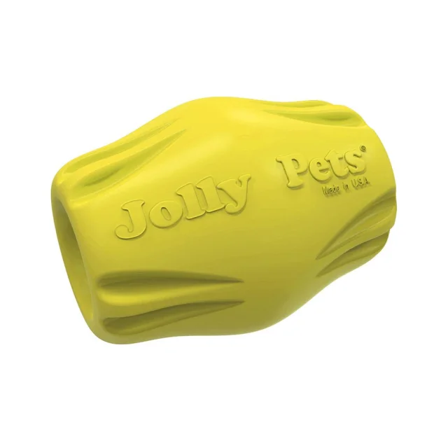 Жевательная игрушка Jolly Pets Flex-N-Chew Bobble для собак, жёлтая, 5 см