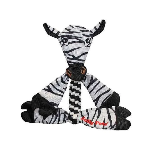 Іграшка-пищалка Jolly Pets для собак, зебра, нейлон, 10×40×2.5 см