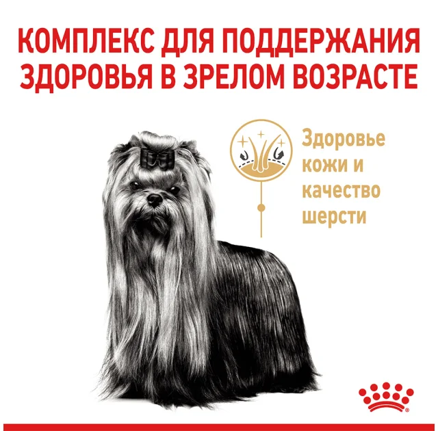Сухий корм Royal Canin Yorkshire Terrier Ageing 8+ для йоркширського тер'єра старше 8 років, 500 г