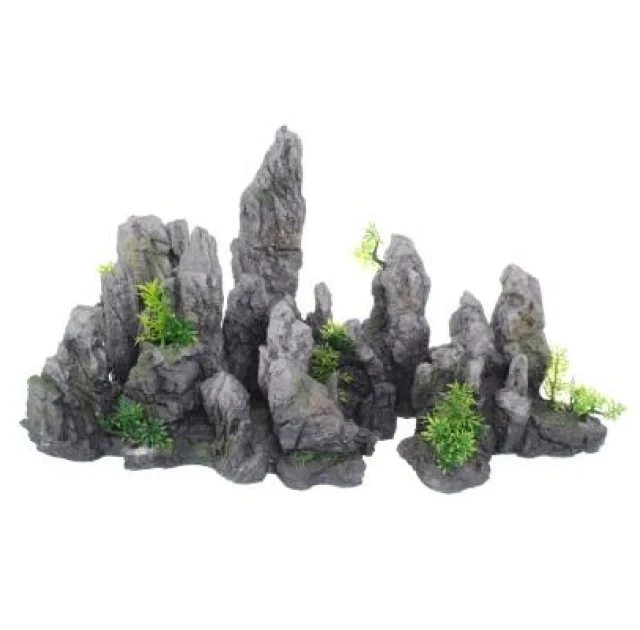 Декорация Yusee Готовая композиция - Серая гора 67x26x35см
