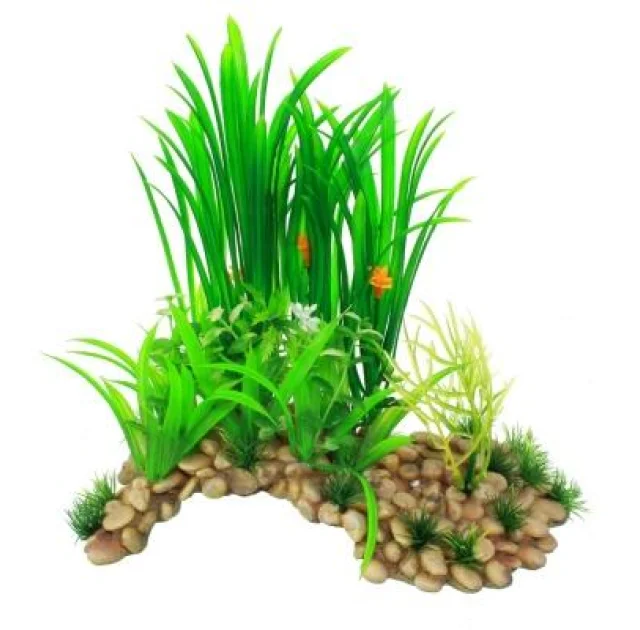 Искусственное растение Yusee Пещера с растениями XL 20x14x33см