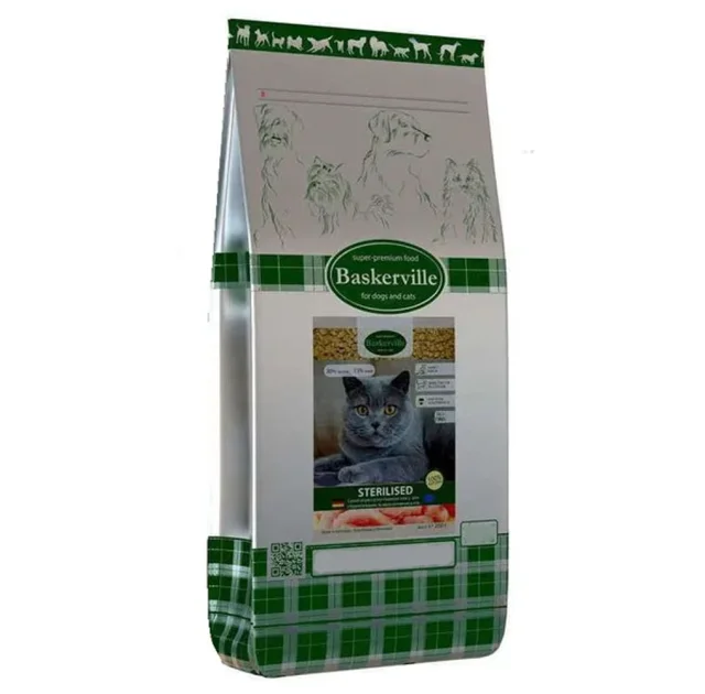 Сухий корм Baskerville Sterilised Katze для стерилізованих і малоактивних котів, 7.5 кг