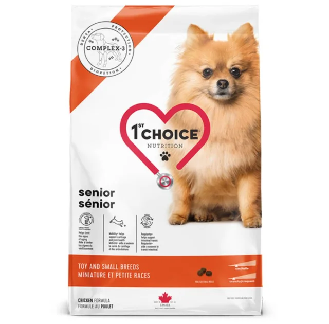 Сухой корм 1st Choice Senior Toy&Small Breeds для пожилых собак мини и малых пород, с курицей, 5 кг