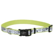 Cветоотражающий ошейник Coastal Lazer для собак, салатовый, 1.6×30-45 см