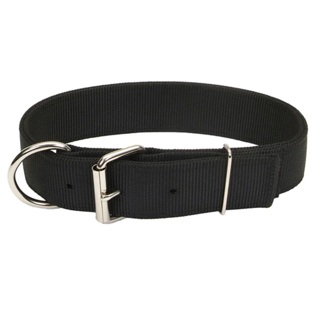 Нашийник подвійний Coastal Macho Dog для собак, чорний, 4.5×65 см