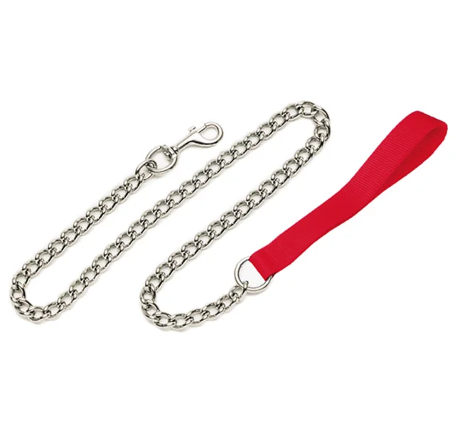 Поводок-цепочка Coastal Titan Chain Dog Leash для собак, красный, 6 мм×1.2 м