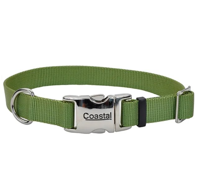 Ошейник Coastal Titan Buckle для собак, зеленый, 2×30-45 см