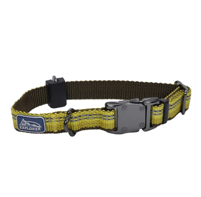 Нейлоновый ошейник Coastal K9 Explorer для собак, желтый, 1.6×20-30 см