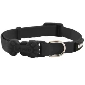 Ошейник Coastal Lit'l Pals Nylon для собак, черный, 0.8×15-20 см