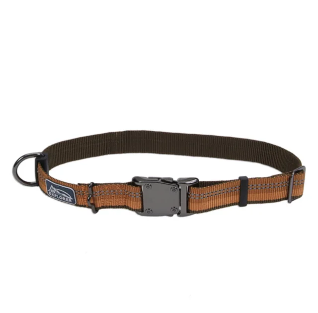 Нейлоновый ошейник Coastal K9 Explorer для собак, оранжевый, 2.5×30-45 см