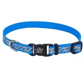 Светоотражающий ошейник Coastal Lazer для собак, голубой, 1×20-30 см