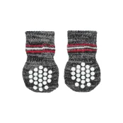 Шкарпетки Trixie для собак, з антиковзанням, бавовна-еластан, розмір XL, сірий