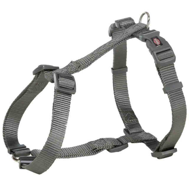 Шлея Trixie Premium H-Harness для собак, 60-87 см, 25 мм, розмір L, графіт