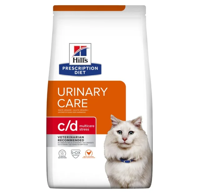 Сухой корм Hills Prescription Diet C/D Multicare Stress для кошек, во время стресса у кошек, с курицей, 8 кг