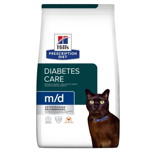 Сухой корм Hills Prescription Diet M/D для кошек с сахарным диабетом, 3 кг