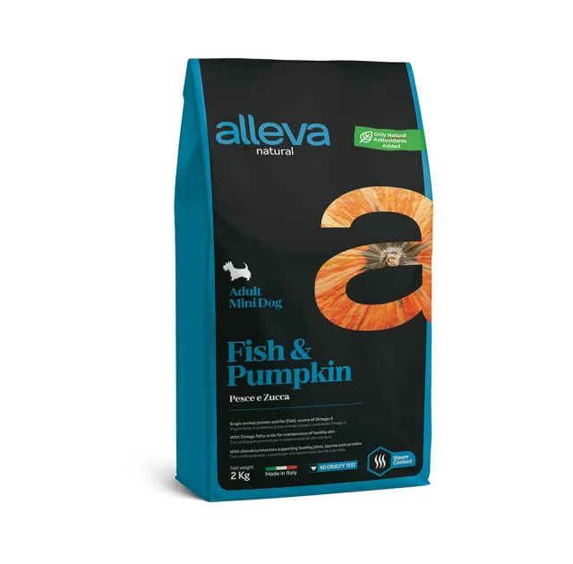 Сухой корм Alleva Natural Adult Fish&Pumpkin Mini для мелких пород собак, рыба и тыква, 2 кг