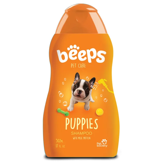 Шампунь Beeps Puppies для щенков, с молочным протеином и ароматом детской присыпки, 502 мл
