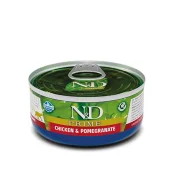 Вологий корм Farmina N&D Grain Free Prime Chicken Adult для котів, беззерновий, з куркою та гранатом 70 г