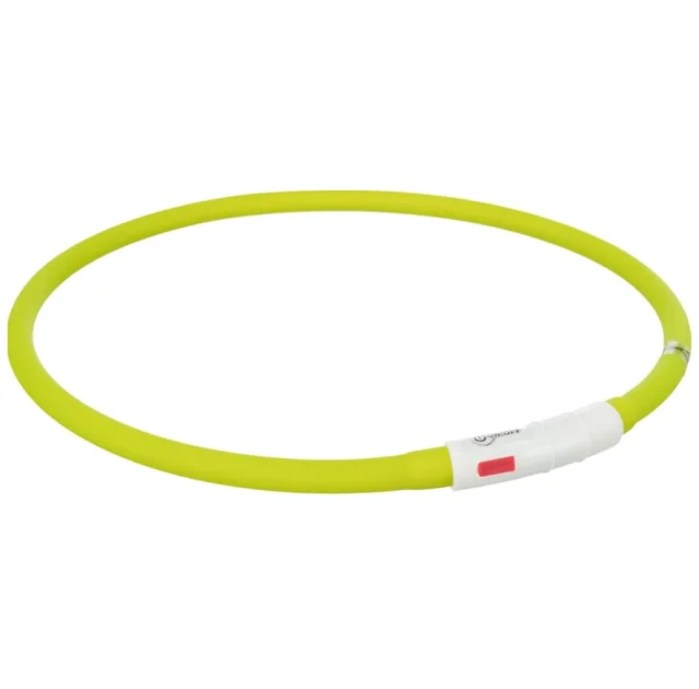 Ошейник Trixie Flash Light USB XS-XL светящийся, 70 см х 10 мм, зелёный